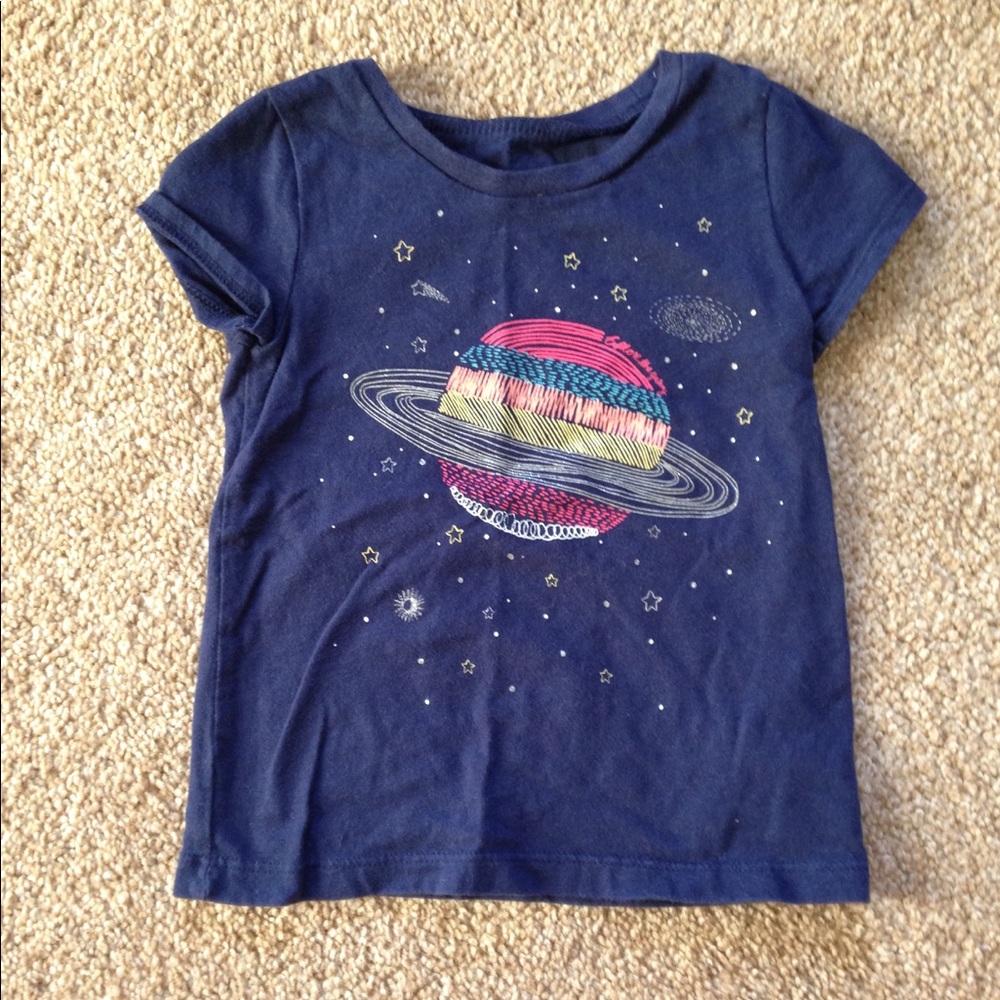 18 Month Toddler Girl Space Tee